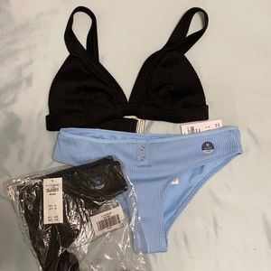 Hollister Swim Top and 2 Bottoms